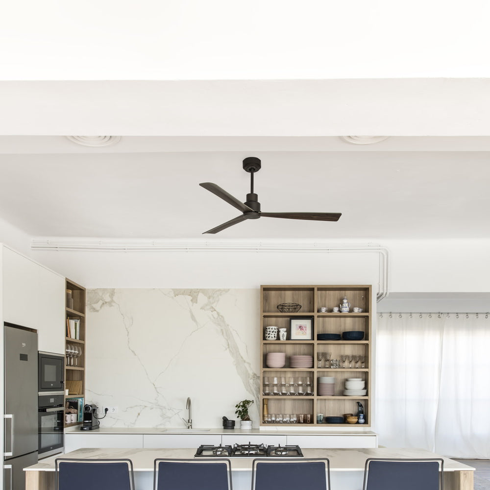 Ventilateur de plafond Nassau marron en situation