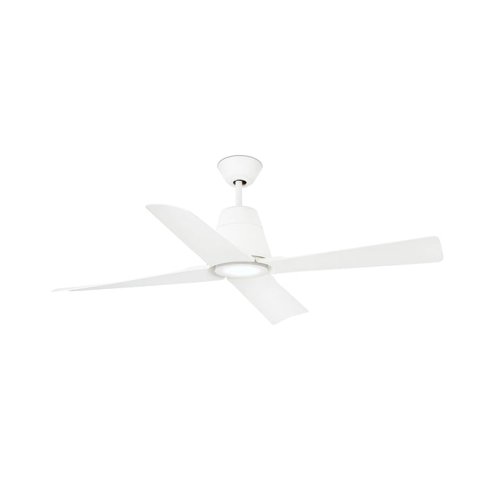 Ventilateur de plafond Typhoon blanc avec lumière LED