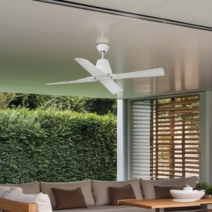 Ventilateur de plafond Typhoon blanc en situation