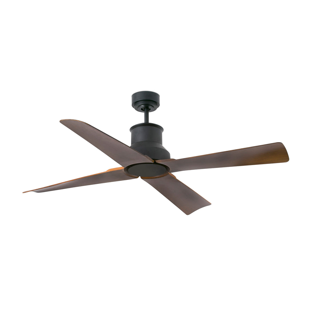Ventilateur de plafond Winche noir et marron, sans lumière