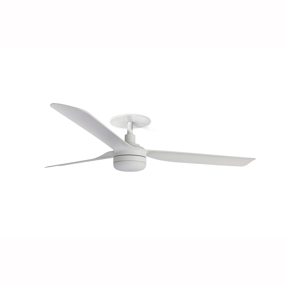 Ventilateur de plafond encastré Punt blanc avec lumière LED 18 W