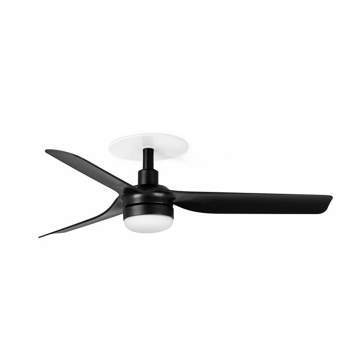Ventilateur encastré Mini Punt Recessed noir avec lumière LED