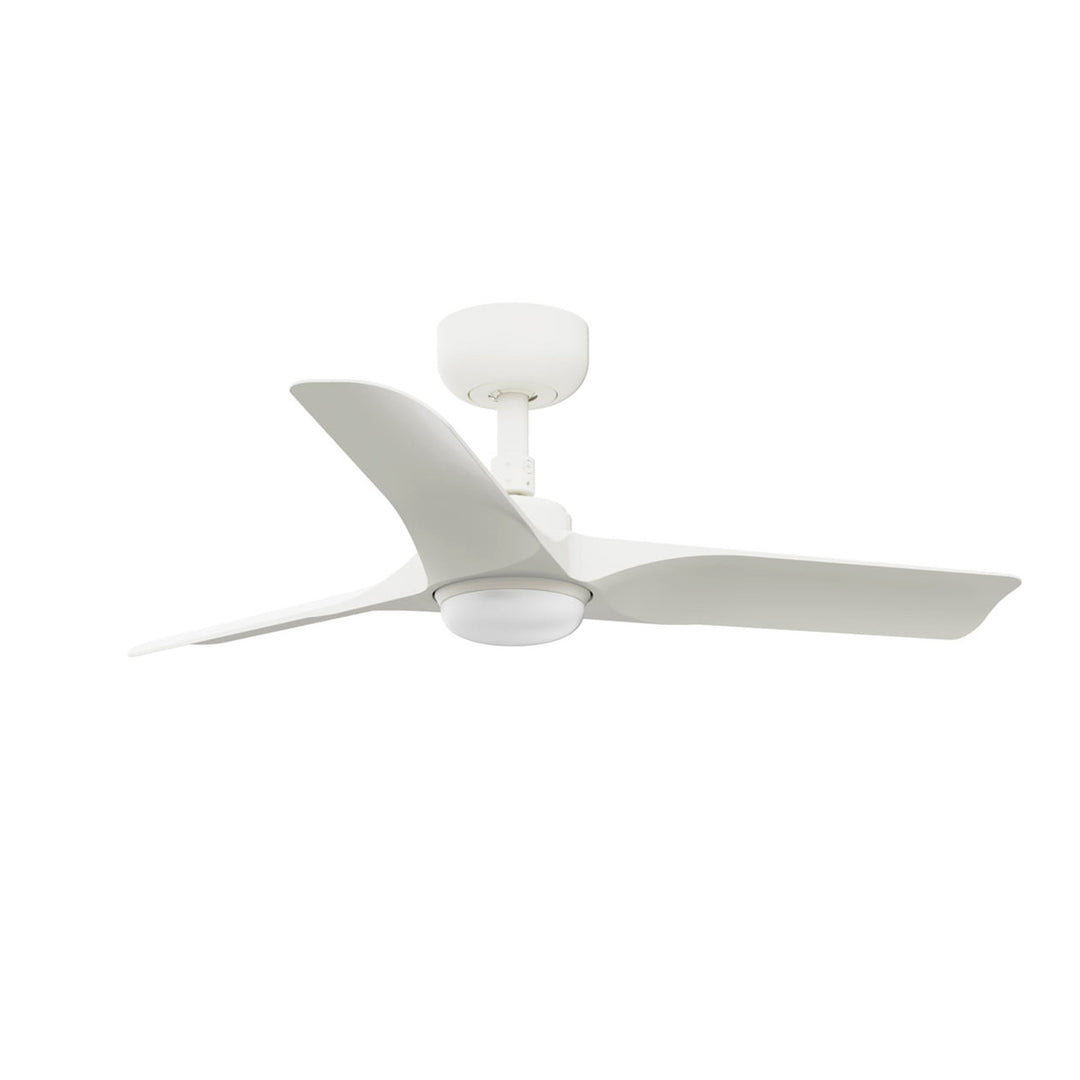 Ventilateur de plafond Hey blanc avec lumière LED de Faro Barcelona