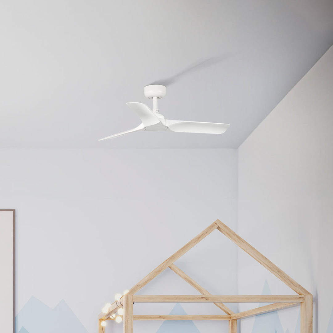 Ventilateur de plafond Hey blanc en situation