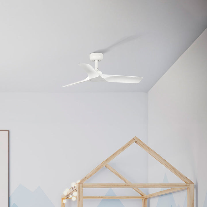 Ventilateur de plafond Hey blanc en situation