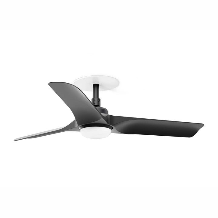 Ventilateur de plafond encastré Hey Recessed noir avec lumière LED