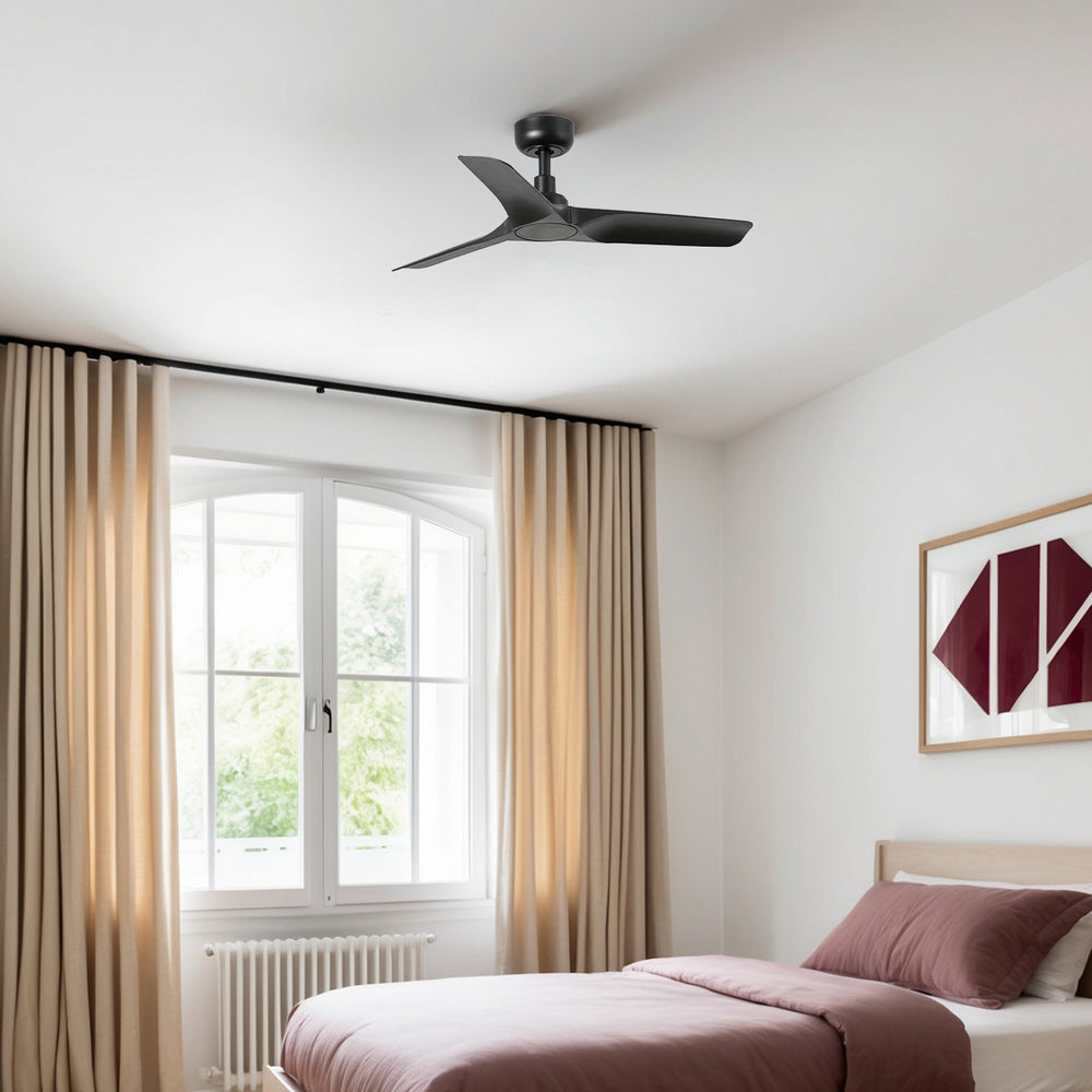 Ventilateur de plafond Hey noir en situation