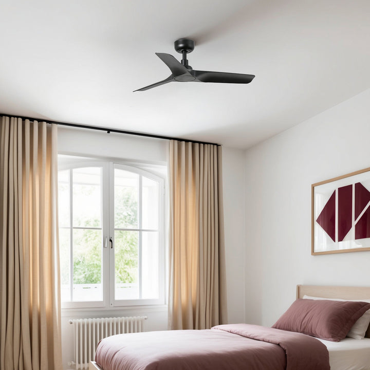 Ventilateur de plafond Hey noir en situation