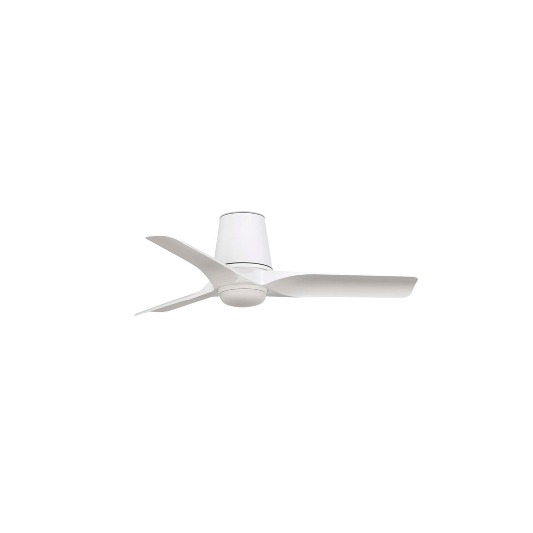 Ventilateur de plafond Hey Tub blanc avec lumière LED de Faro Barcelona