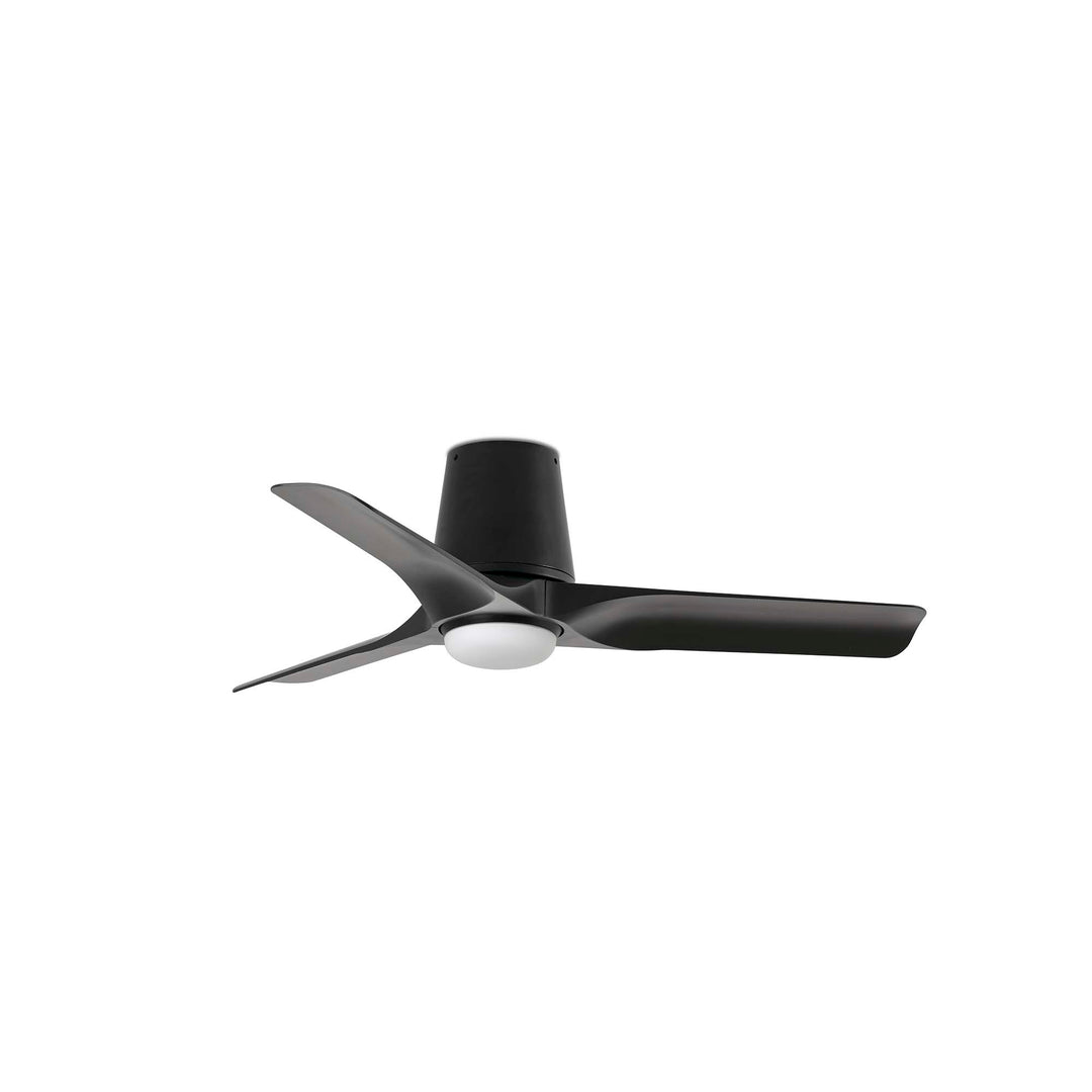 Ventilateur de plafond Hey Tub noir avec lumière LED 2700-6000 K de Faro Barcelona