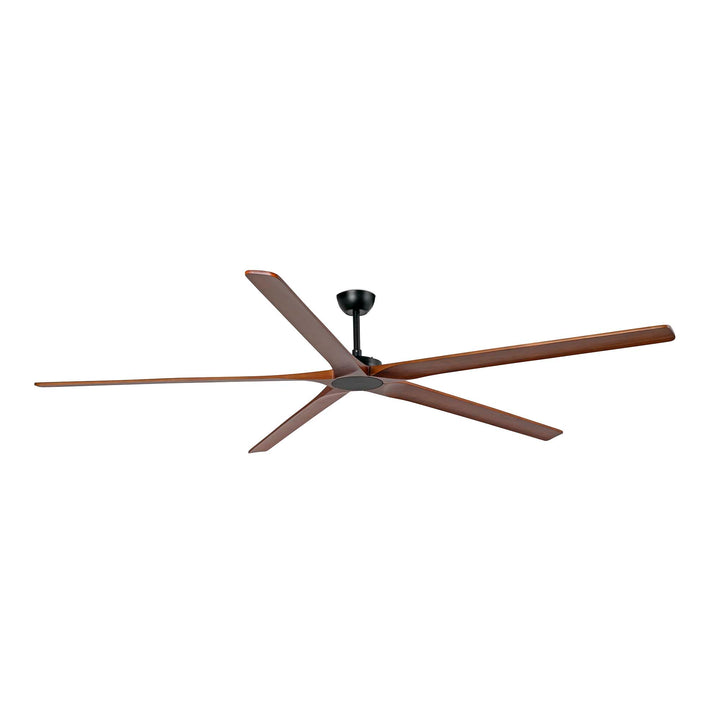 Ventilateur de plafond Bigwood Ø 240 cm noir et noyer foncé de Faro Barcelona