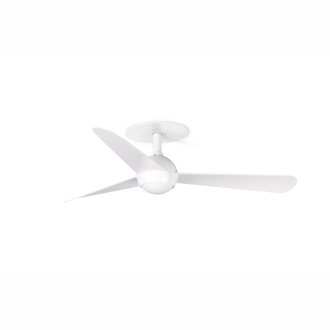Ventilateur de plafond Sfera blanc Ø 90 cm, version encastrée, de Faro Barcelona
