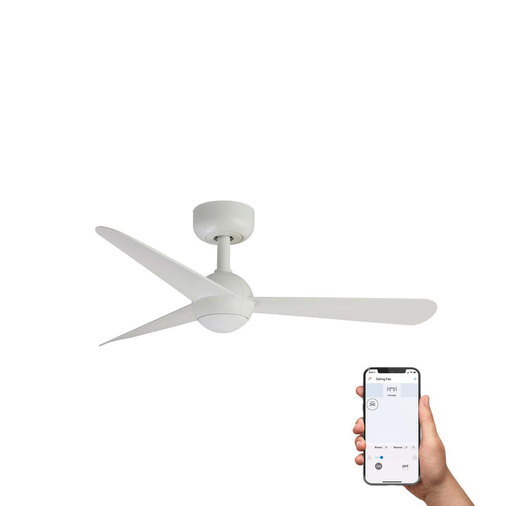 Ventilateur de plafond Sfera blanc Ø 90 cm, version Wi-Fi Tuya, de Faro Barcelona