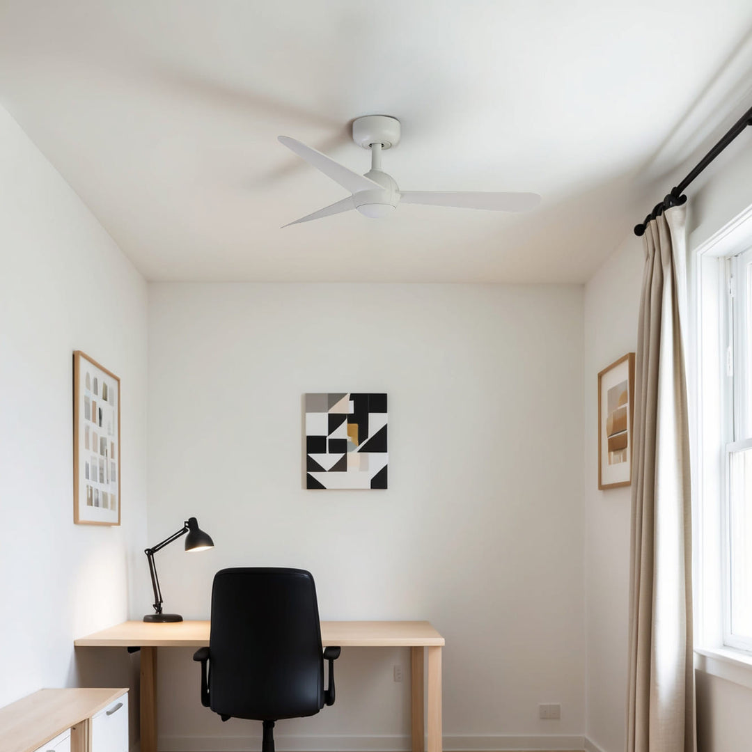 Ventilateur de plafond Sfera blanc en situation