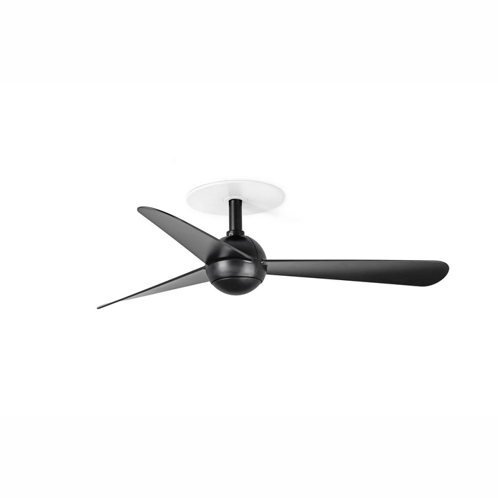 Ventilateur de plafond Sfera noir Ø 90 cm, version encastrée, de Faro Barcelona