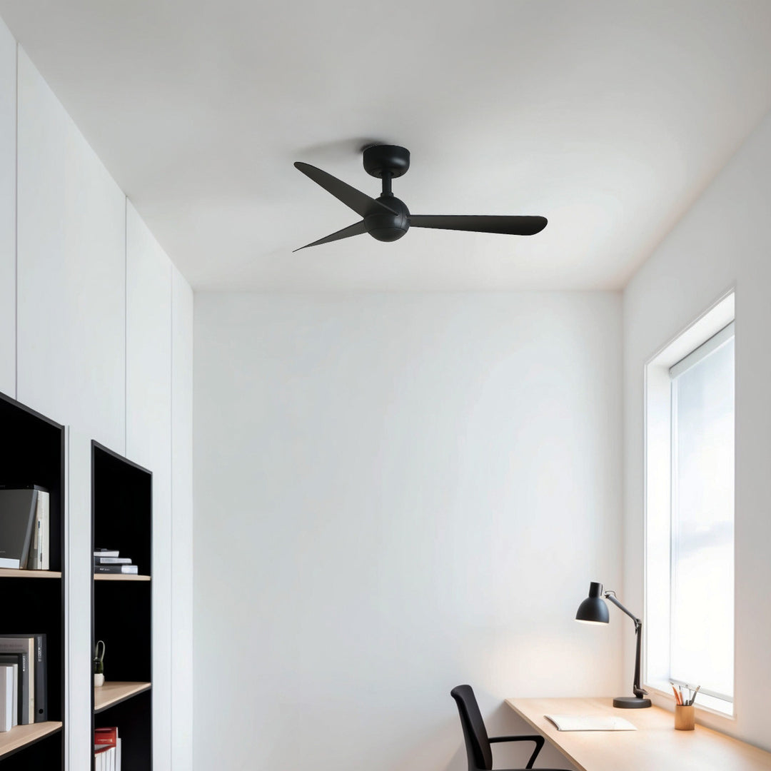 Ventilateur de plafond Sfera noir en situation