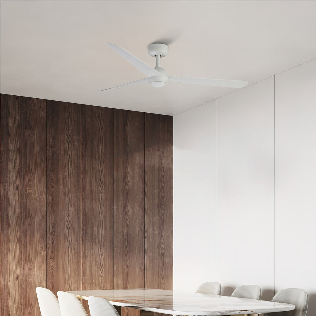 Ventilateur de plafond Sfera blanc en situation