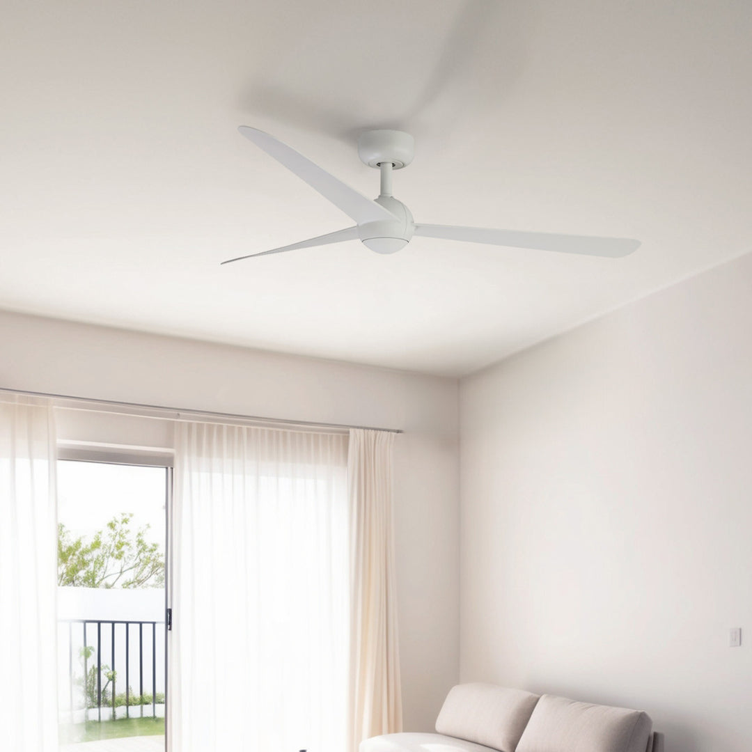 Ventilateur de plafond Sfera blanc en situation