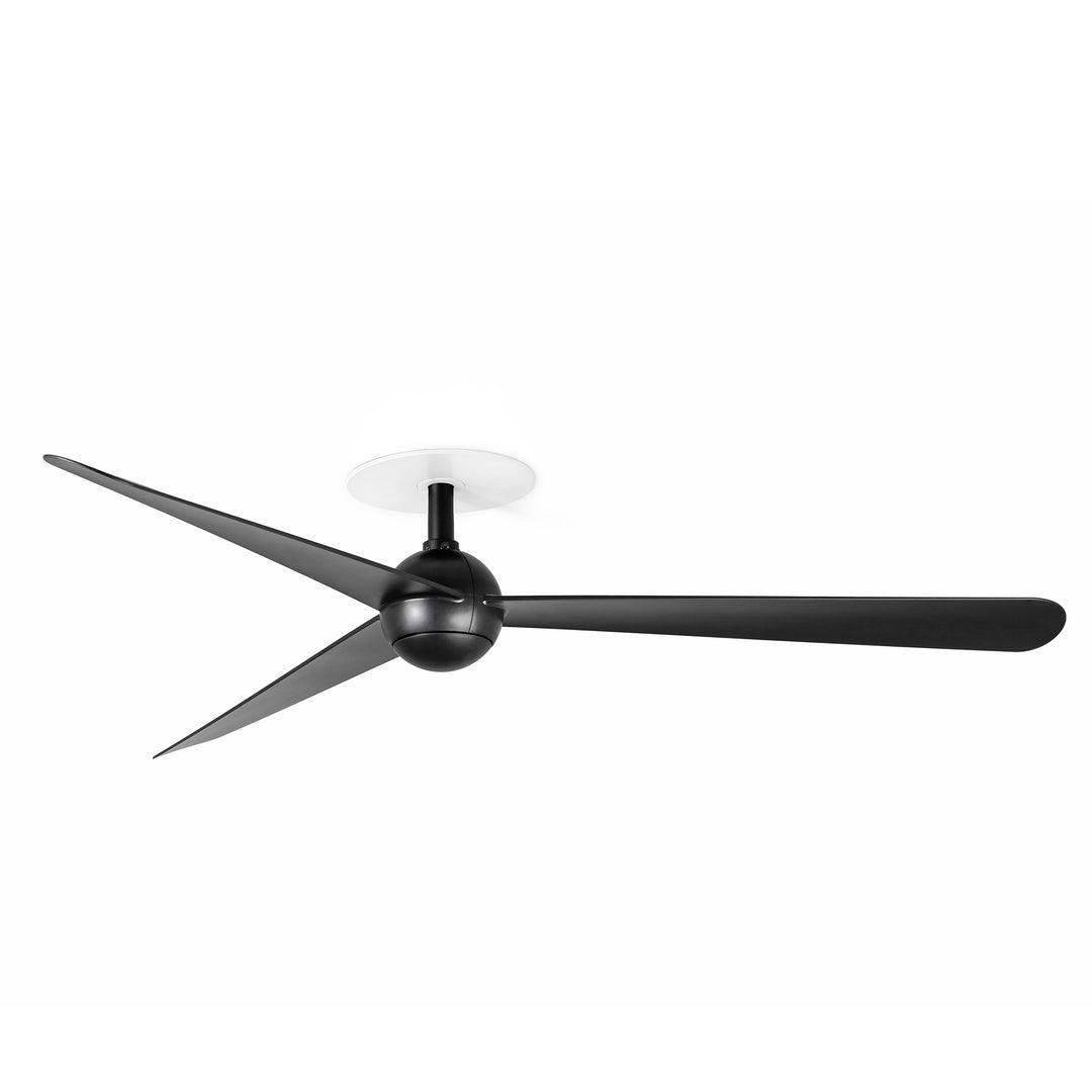 Ventilateur de plafond Sfera noir Ø 125 cm, version encastrée, de Faro Barcelona