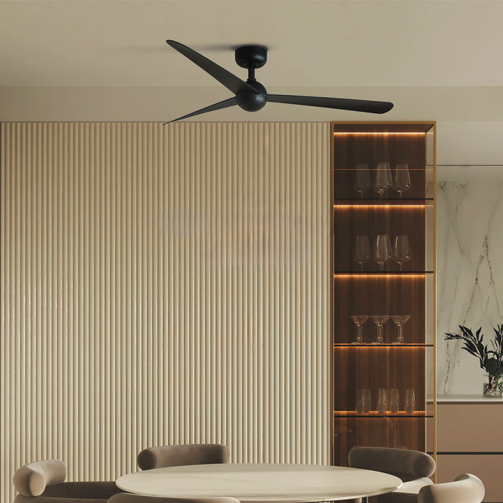 Ventilateur de plafond Sfera noir en situation