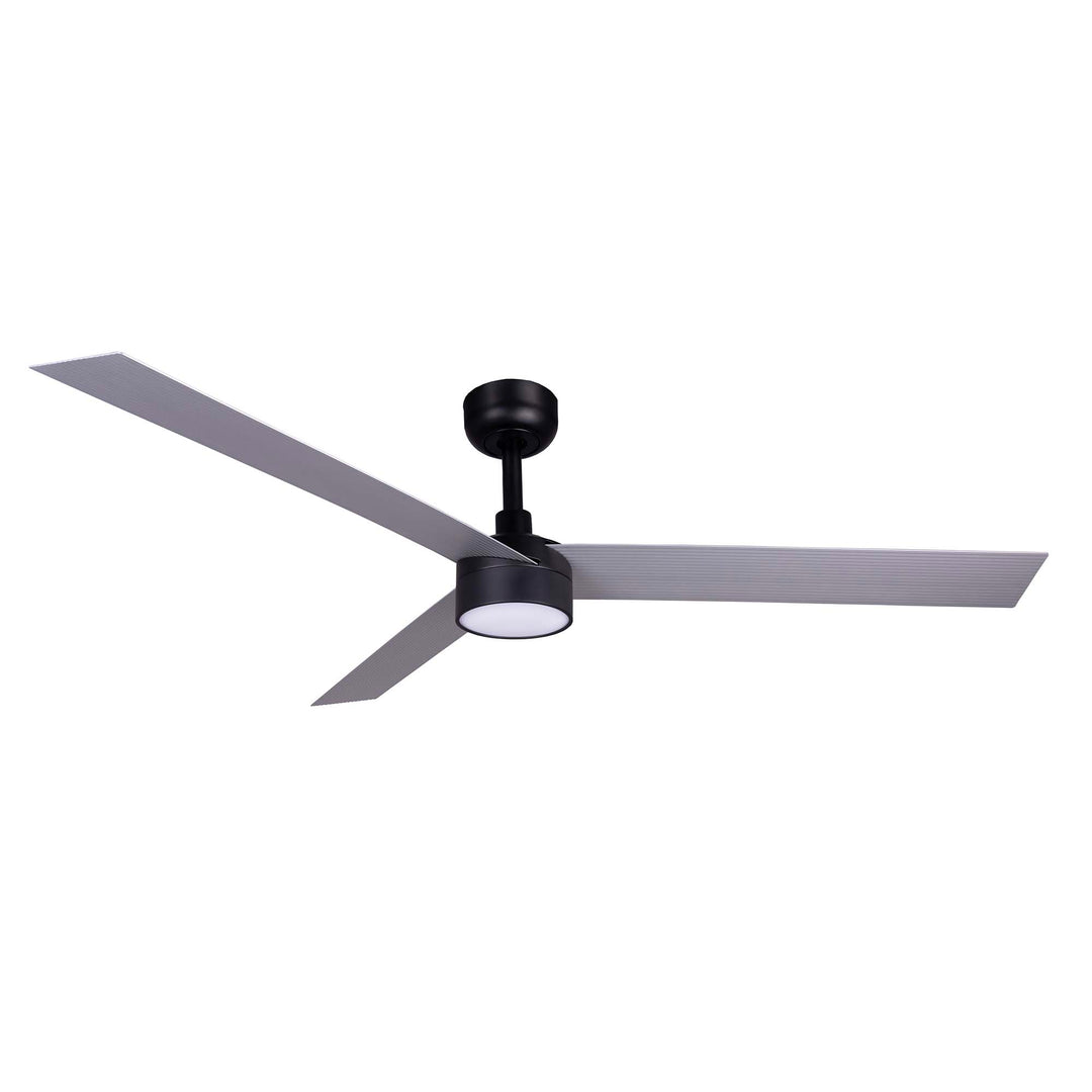 Ventilateur de plafond Cruiser 160 cm aux pales aluminium avec lumière LED opale de Faro Barcelona