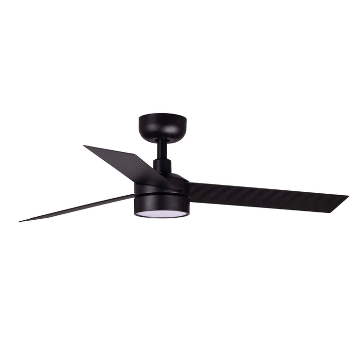 Ventilateur de plafond Cruiser 106 cm noir avec lumière LED opale de Faro Barcelona
