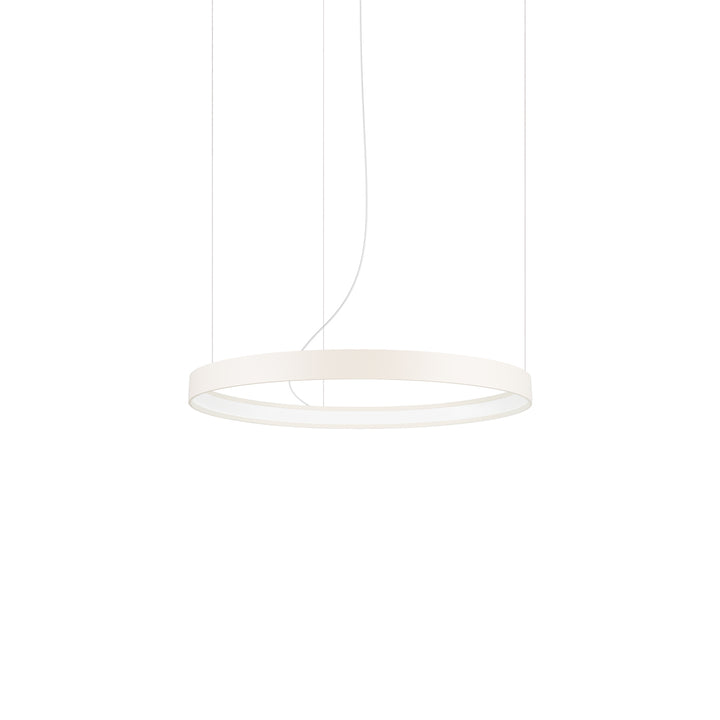 Lustre anneau RIO beige vue d'ensemble