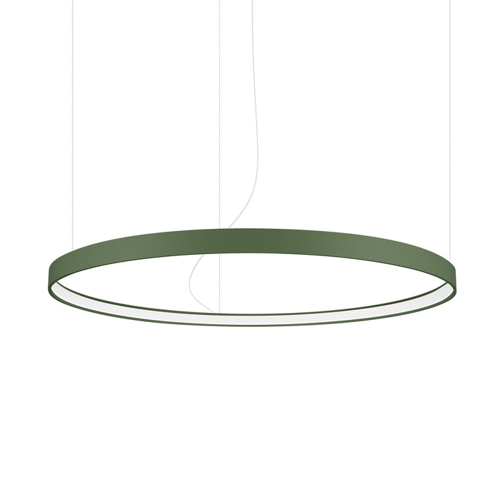 Lustre anneau RIO vert olive vue d'ensemble