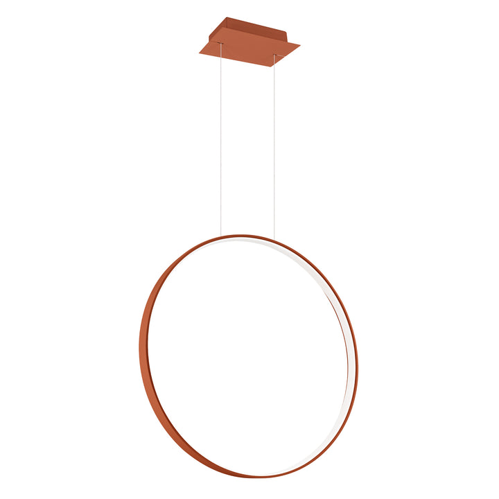 Suspension anneau RIO ocre rouge vue d'ensemble