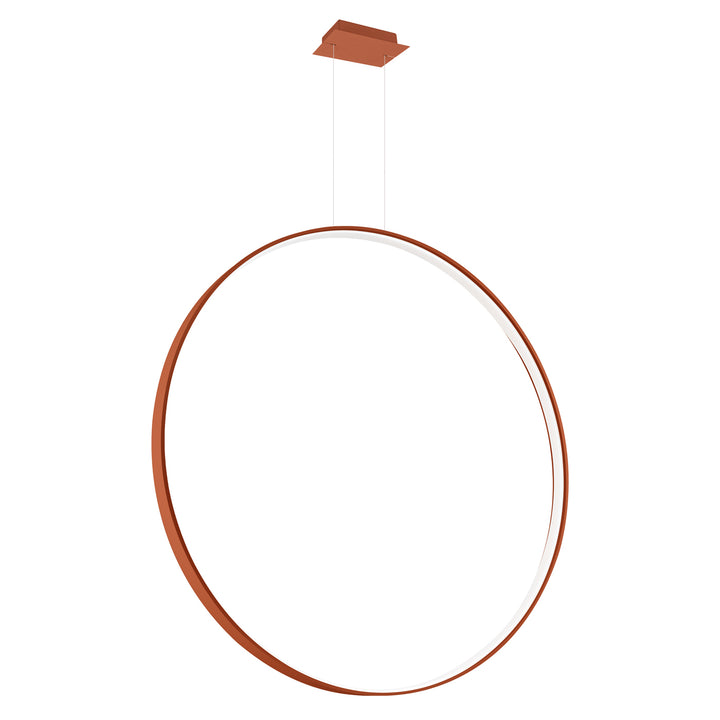 Suspension anneau RIO ocre rouge vue d'ensemble