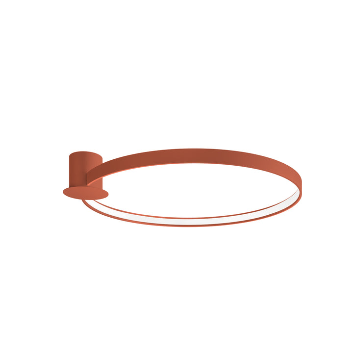 Plafonnier anneau RIO ocre rouge vue d'ensemble