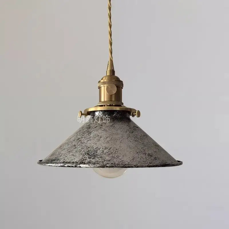 Suspension luminaire vintage design en métal et cuivre élégant