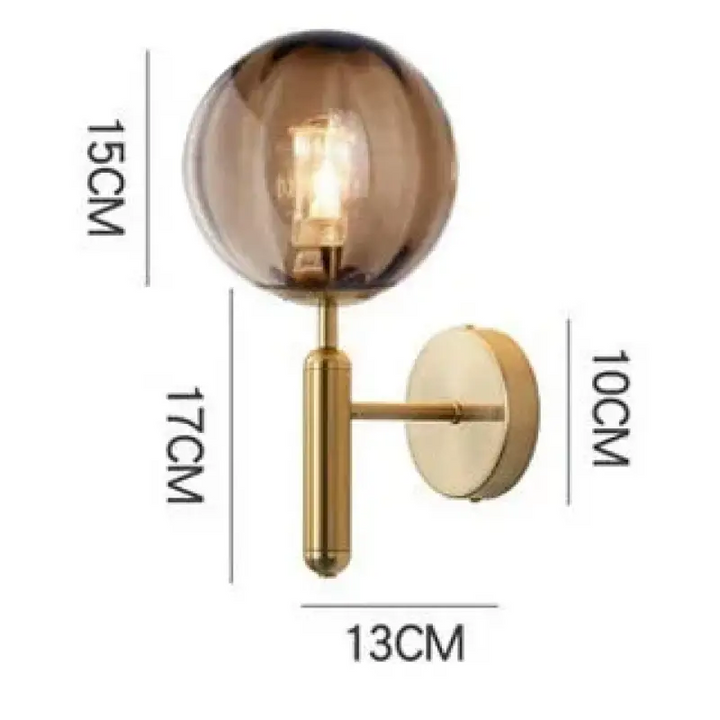 Applique murale en verre transparent design moderne