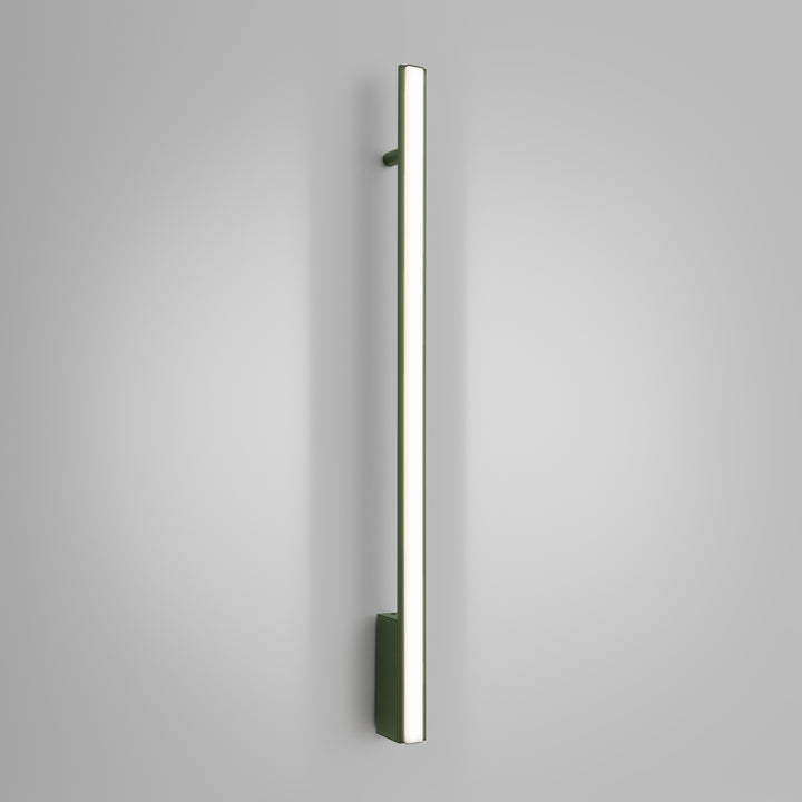 LAGOM 90 wall light, olive green, 4000K LED