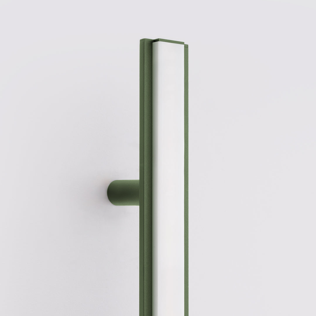 LAGOM 90 wall light, olive green, 4000K LED