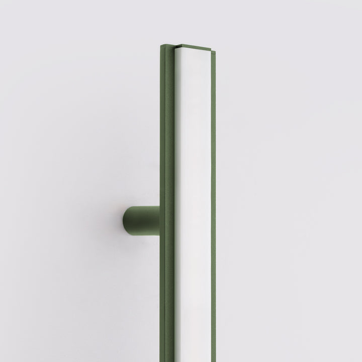 LAGOM 90 wall light, olive green, 4000K LED