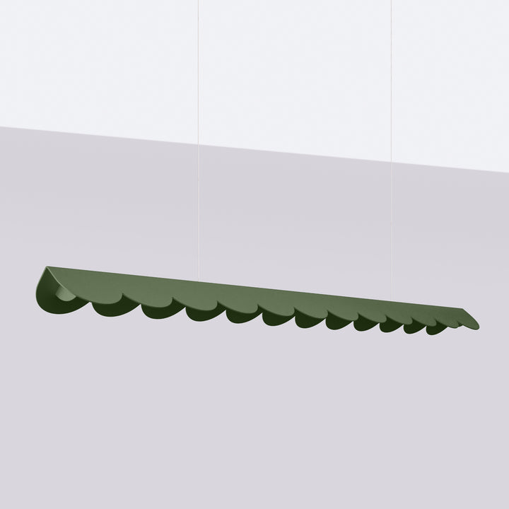Suspension BISCUIT vert olive éteinte, suspendue