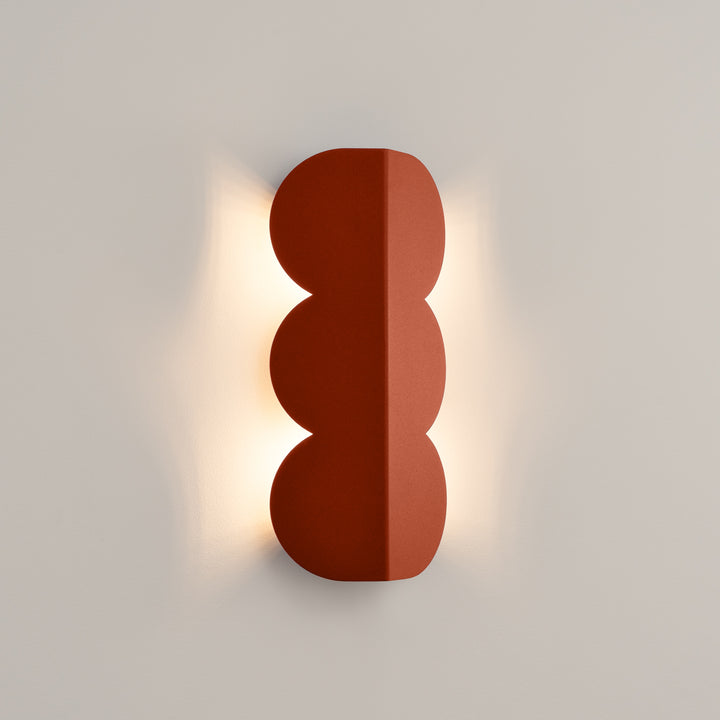 BISCUIT wall light, ochre red