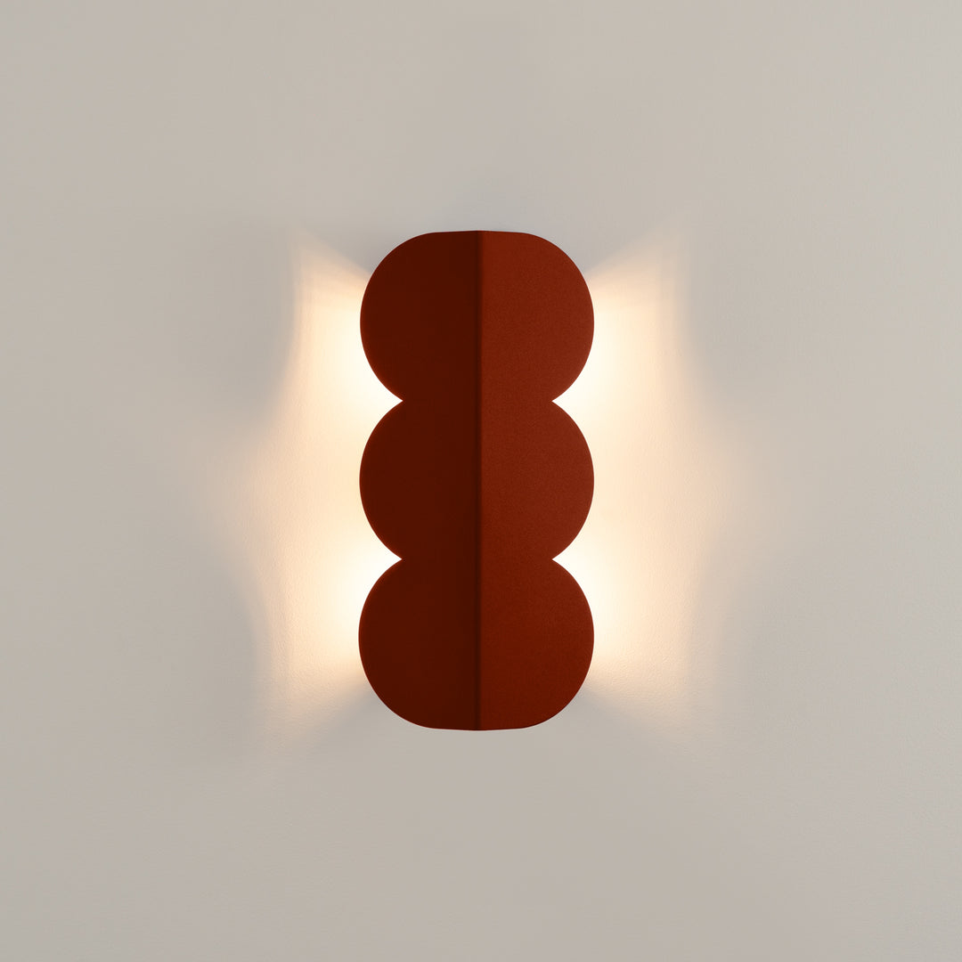 BISCUIT wall light, ochre red