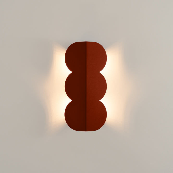 BISCUIT wall light, ochre red