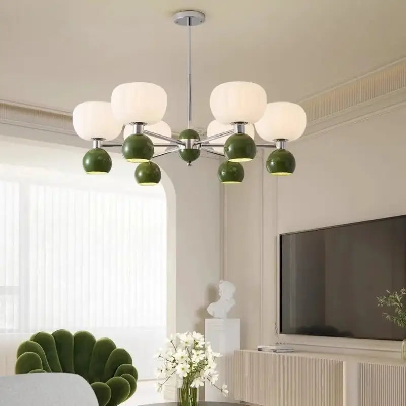 Suspension têtes moderne vert design écologique élan