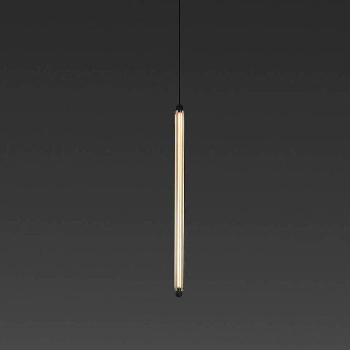 Suspension LED Lumina 600 noire de Faro Barcelona, 1 module vertical