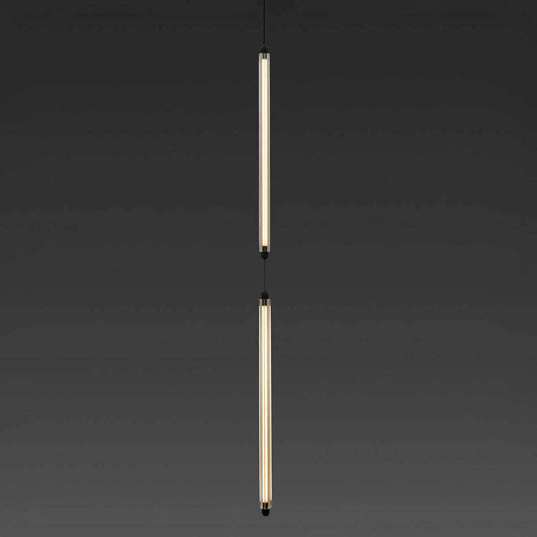 Suspension LED Lumina 600 noire de Faro Barcelona, 2 modules