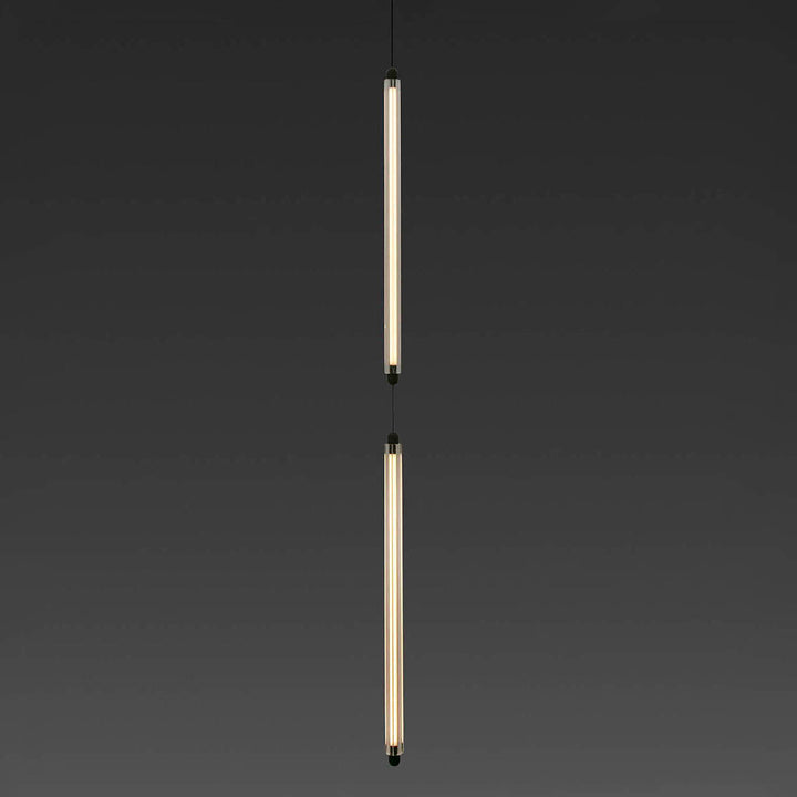 Suspension LED Lumina 600 noire de Faro Barcelona, 2 modules