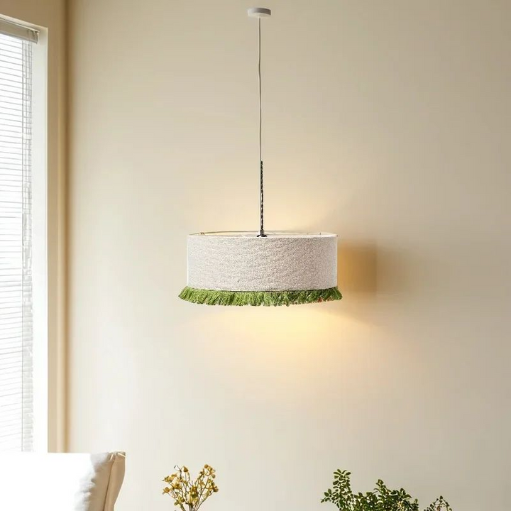 Living Room Bedroom Tassels Hanging Lamp Japan Cloth Pendant Light Vintage Restaurant Shop Chandelier for Mood Light Luster