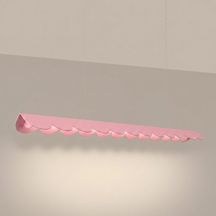 Suspension BISCUIT rose allumée, suspendue