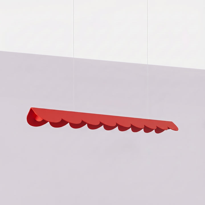 Suspension BISCUIT rouge éteinte, suspendue