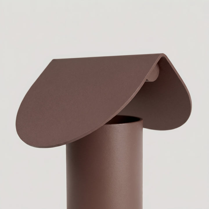 Lampe à poser BISCUIT marron détail de l'abat-jour