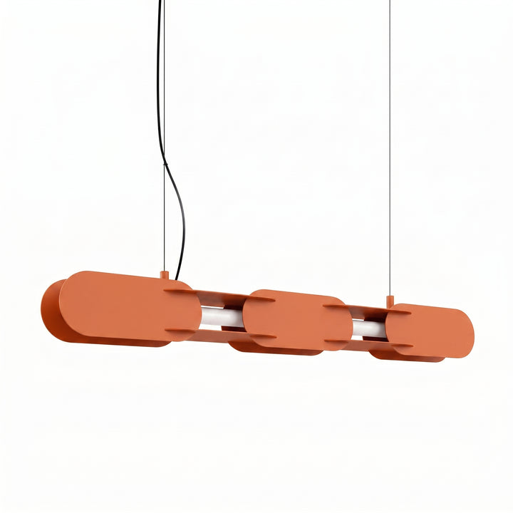 Suspension CHAIN ocre rouge vue d'ensemble