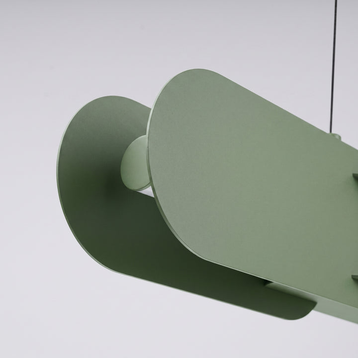 Suspension CHAIN vert olive détail d'un maillon